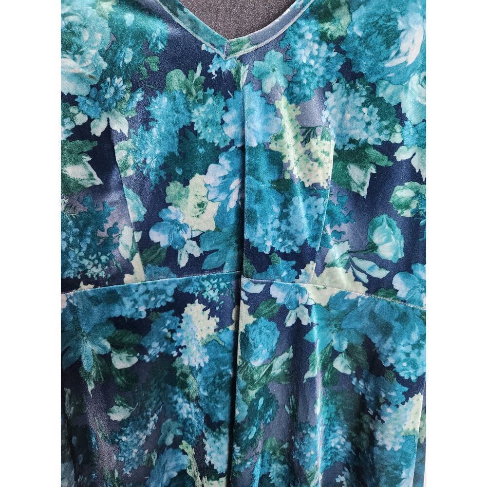 Midnight Doll Velvet babydoll dress sz L 3/4 sleeve fairycore witchy goth Y2K - Picture 2 of 10